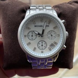 Michael Kors Women’s Ritz Silver-Tone Watch MK5020